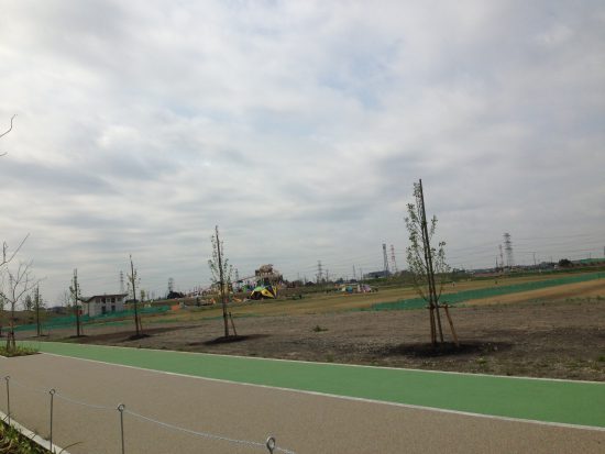 コバトンの森の遊具を遠くから