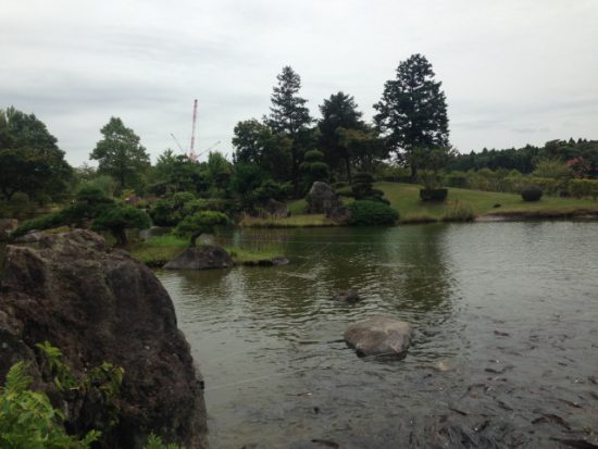 牛久大仏の庭園