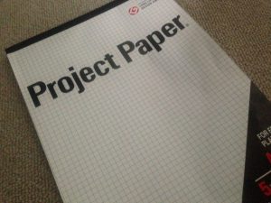 方眼紙のレポート