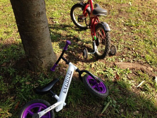 自転車とストライダー