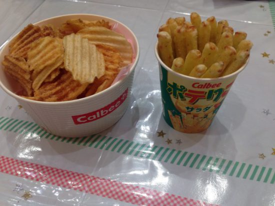 ポテトチップスとポテりこ