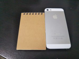 メモ帳とiPhone5