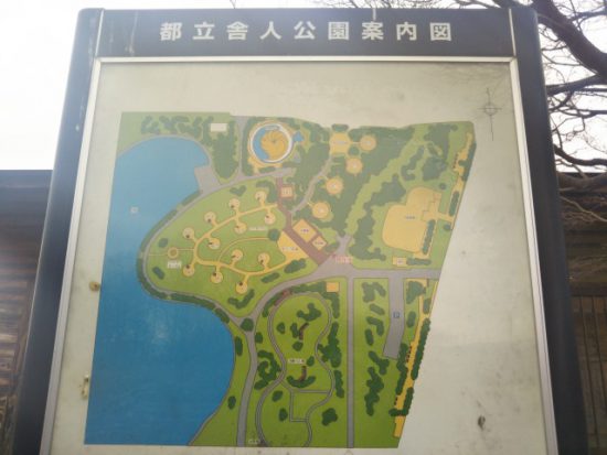舎人公園の案内図