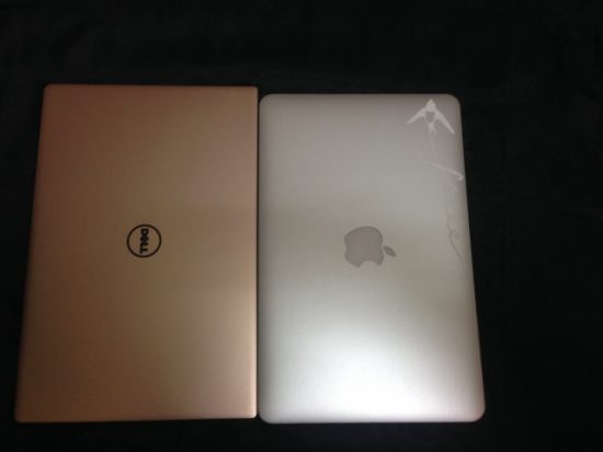 MacbookAirとxps13