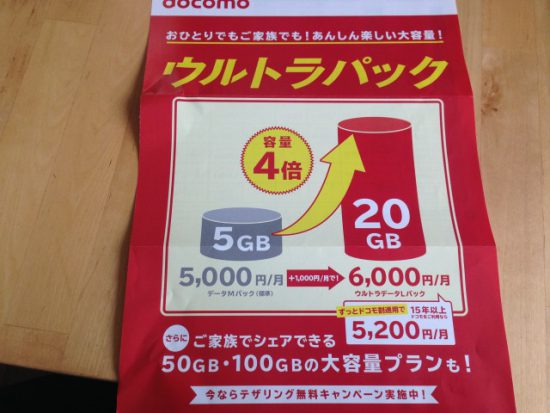 ドコモからの案内