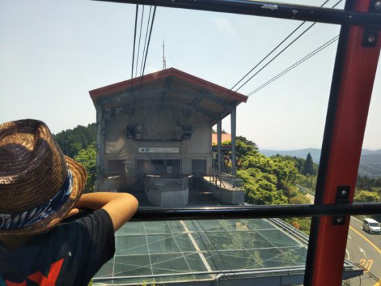 ロープウェイの景色