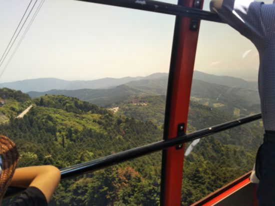 ロープウェイの景色