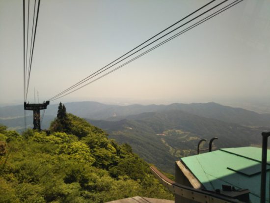 ロープウェイの景色