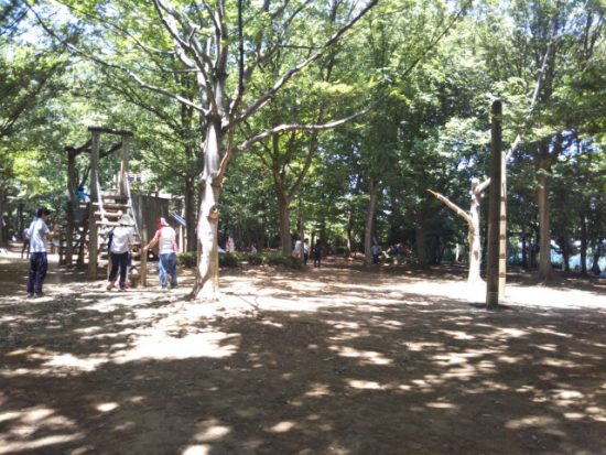 内牧公園のアスレチック