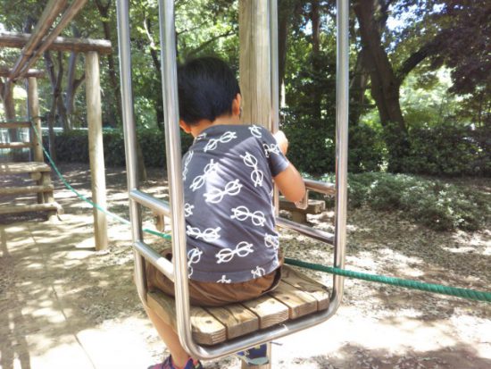 内牧公園のアスレチック