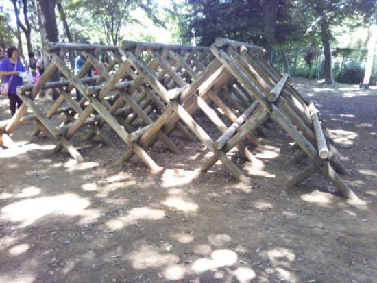 内牧公園のアスレチック