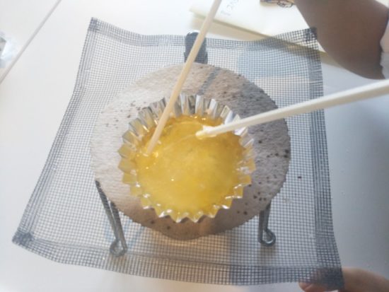 完全に溶けた画像