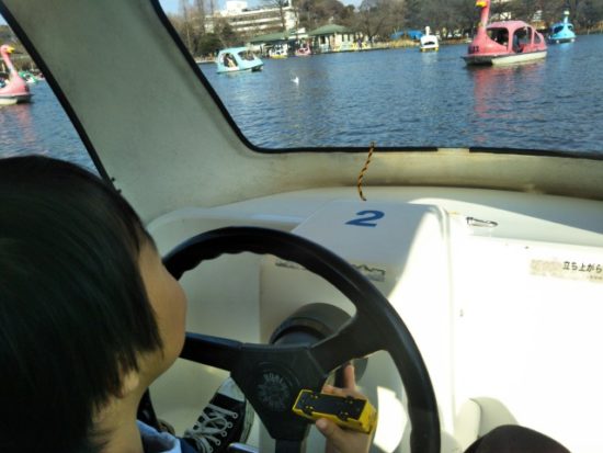 上野公園のサイクルボート