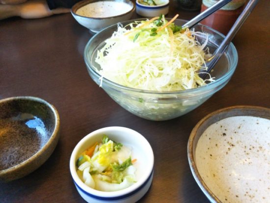 かつはな亭のキャベツ