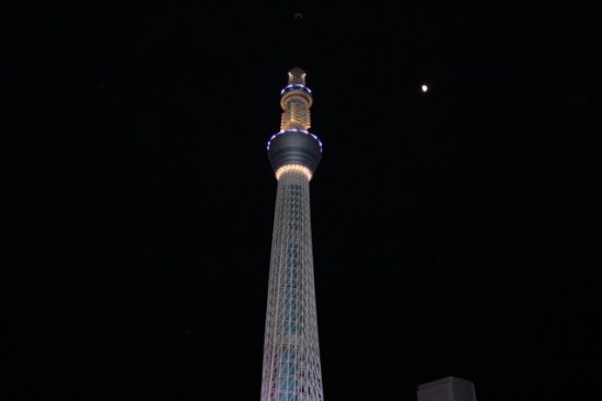 夜のスカイツリー