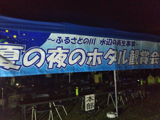 ホタル放流体験