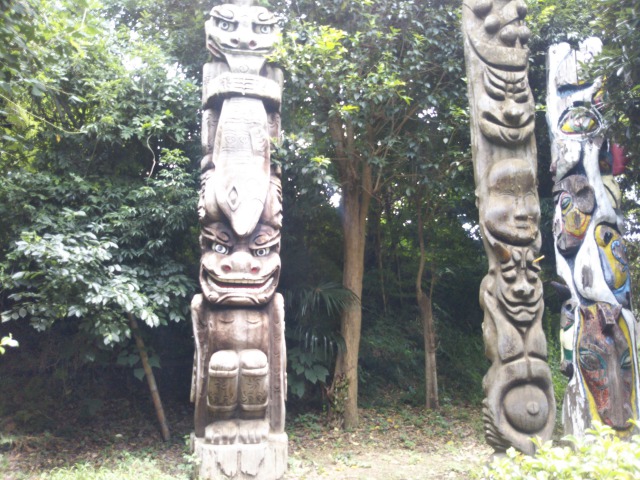 流山市総合運動公園のアスレチック