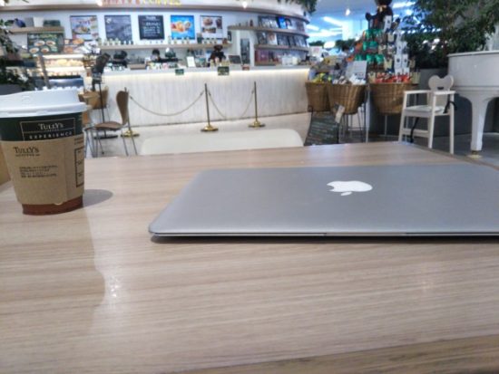タリーズでMacBookAir