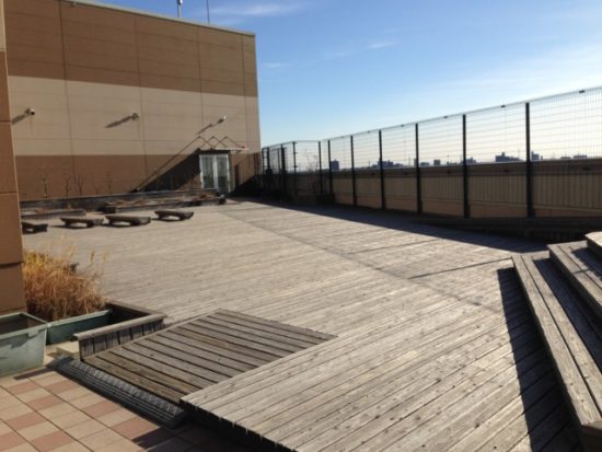 レイクタウンのテラス