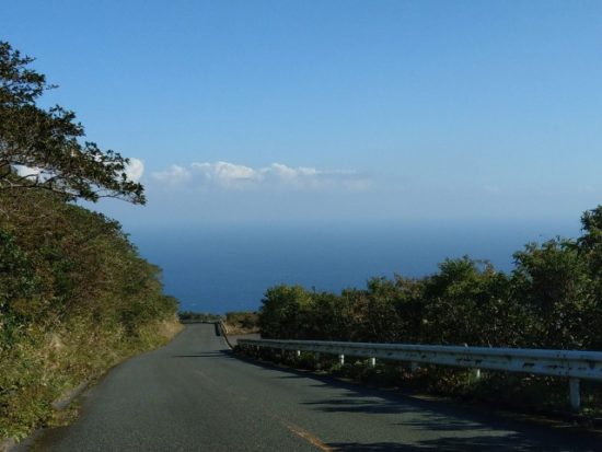 ふれあい牧場までの道