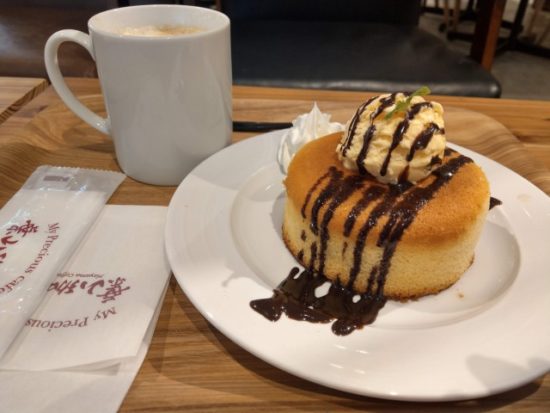 葉山珈琲のホットケーキ