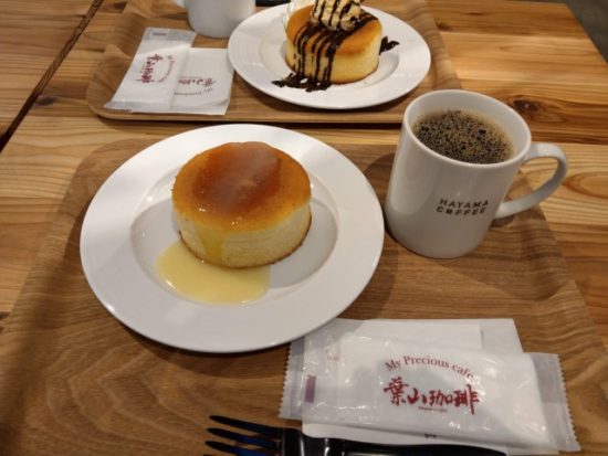 葉山珈琲のホットケーキ