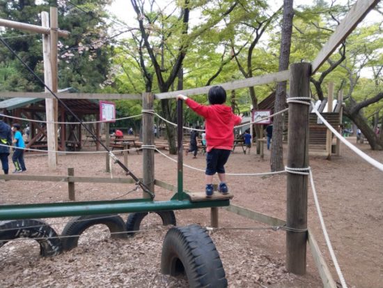 清水公園のアスレチック