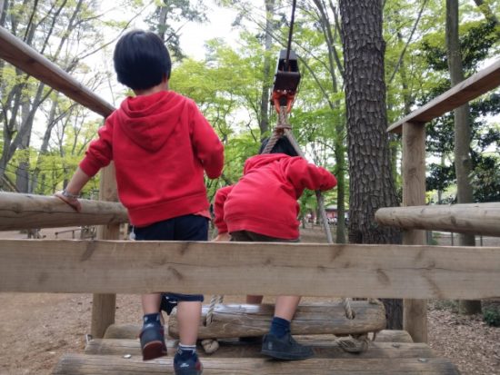 清水公園のアスレチック