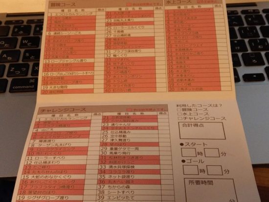 清水公園のアスレチック