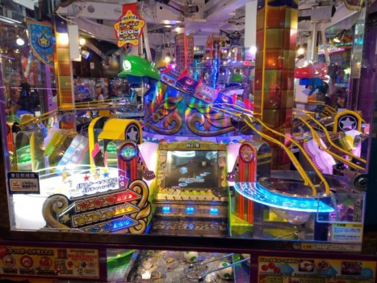 ゲームセンターのマリオゲーム