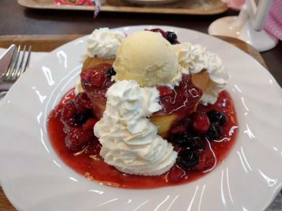 cafe restoのパンケーキ