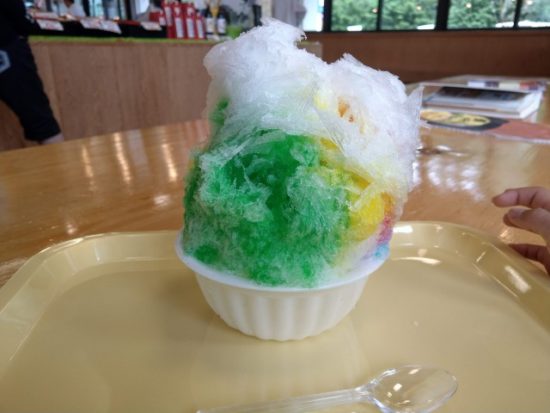 大きなかき氷の画像