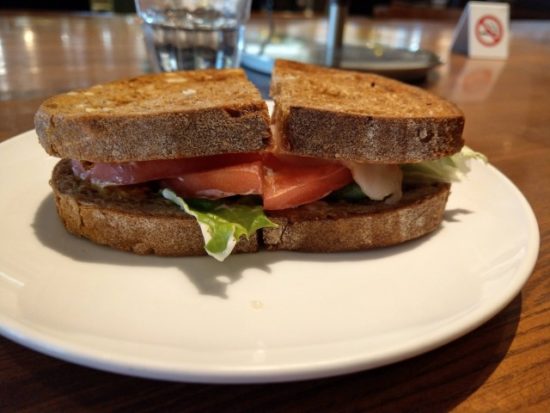 上島珈琲のサンドイッチ