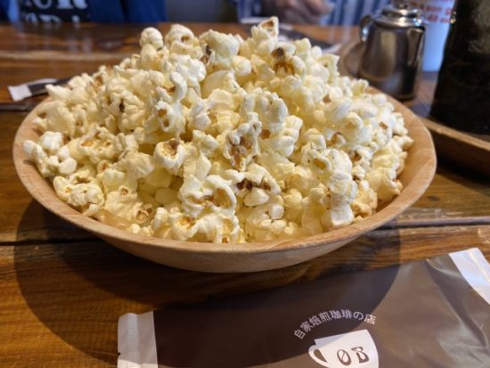 カフェOBのポップコーン