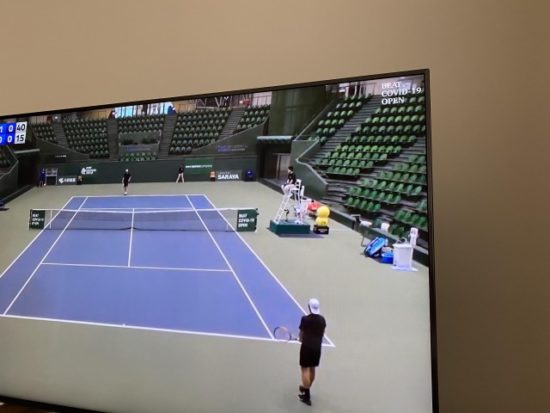 テニスのテレビ画像
