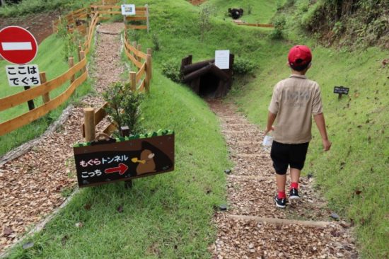 ウリンボ迷路ツインリンク子供たち
