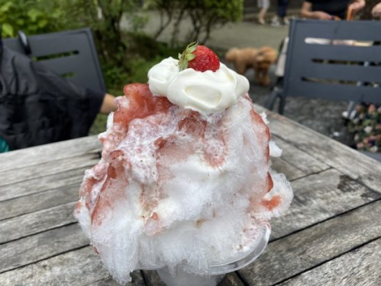 大谷資料館のかき氷