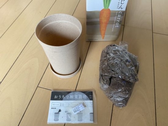 おうちで根菜栽培にんじん