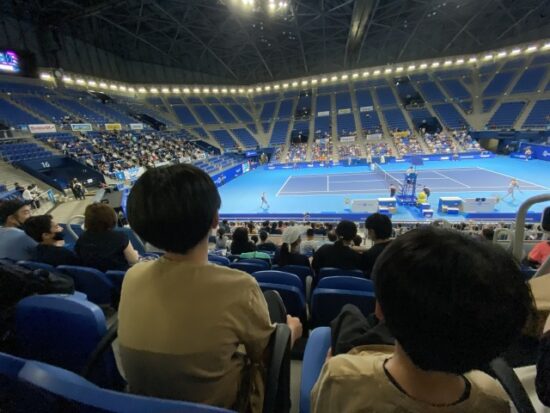 有明コロシアム東レパンパシフィックテニス子供たち