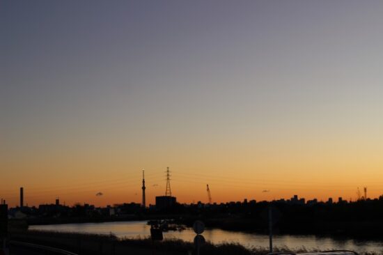 夕焼け空の写真