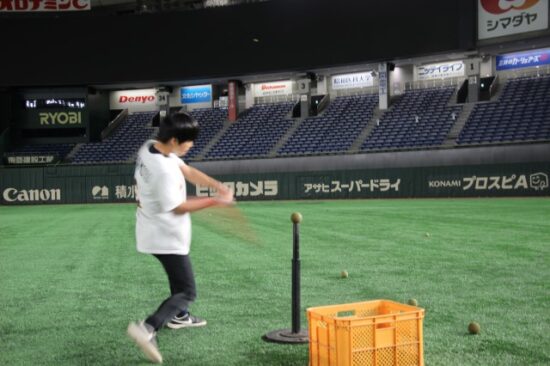 野球教室の長男